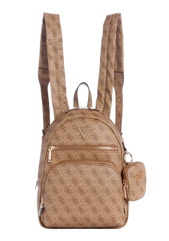Mochila Guess Mujer Power Play Tech Backpack Café.-0