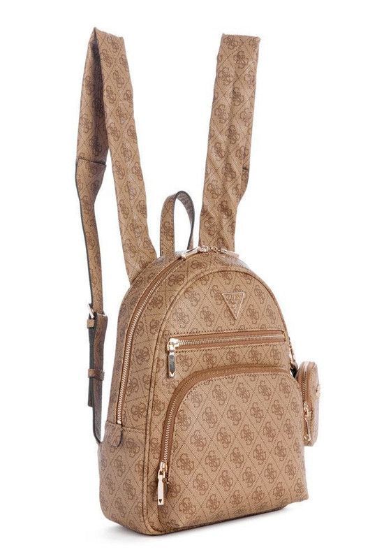 Mochila Guess Mujer Power Play Tech Backpack Café.-1