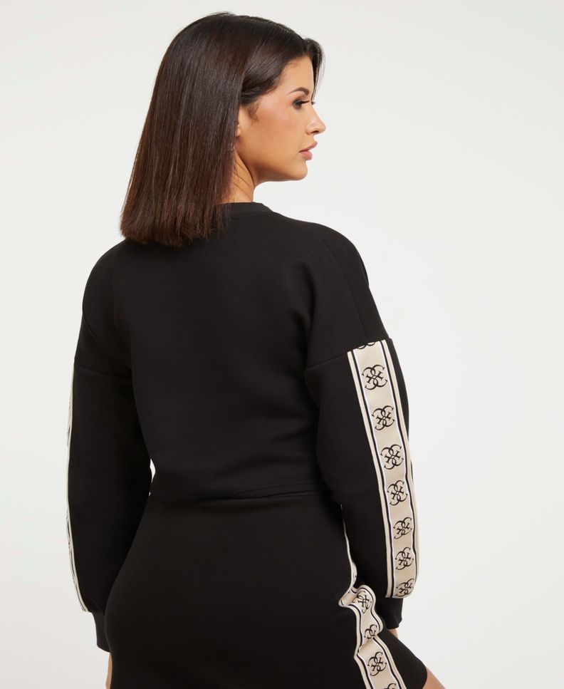 Poleron Guess Mujer Cymone Cn Sweatshirt Negro-2