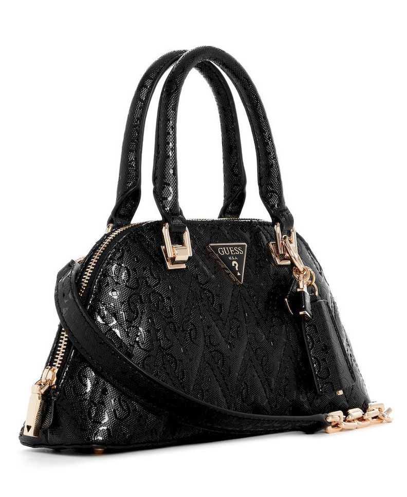 Cartera Guess Mujer Adelard Dome Satchel Negro-1