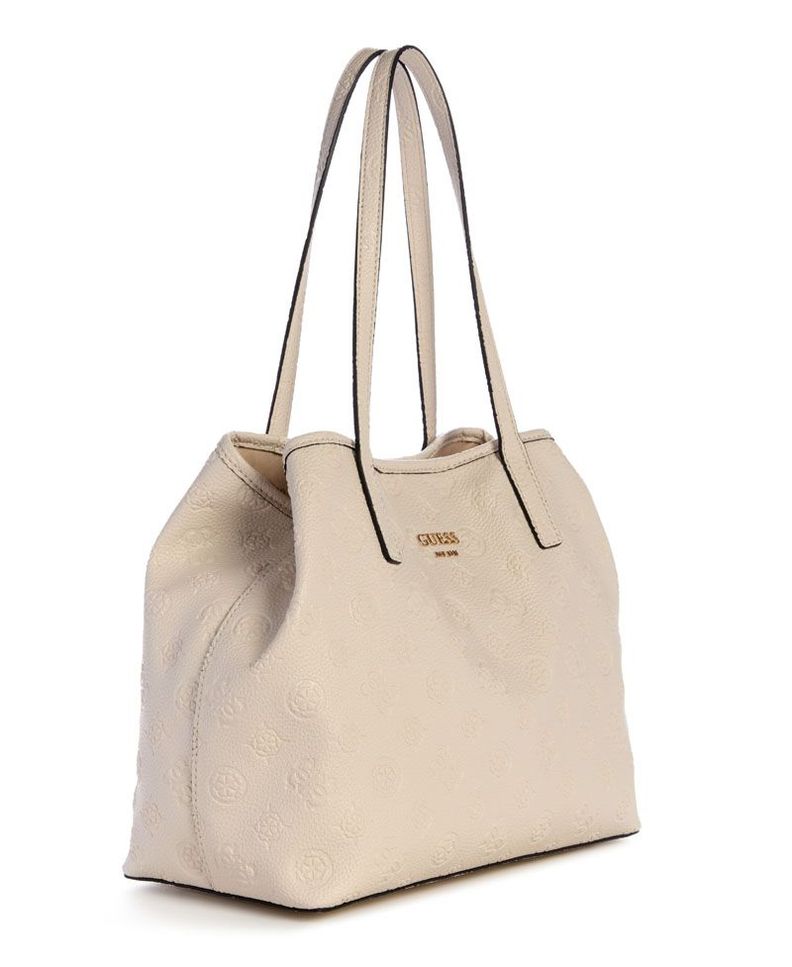 Cartera Guess Mujer Vikky Ii 2 In 1 Tote Café.-1