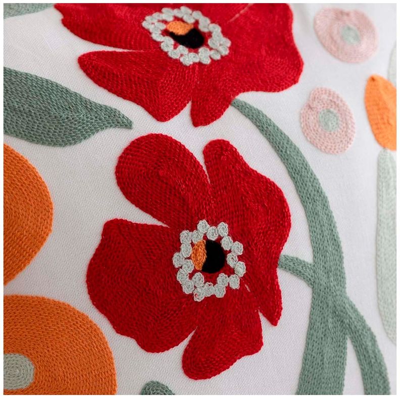 Funda De Cojín Bordado Floral mod5-1