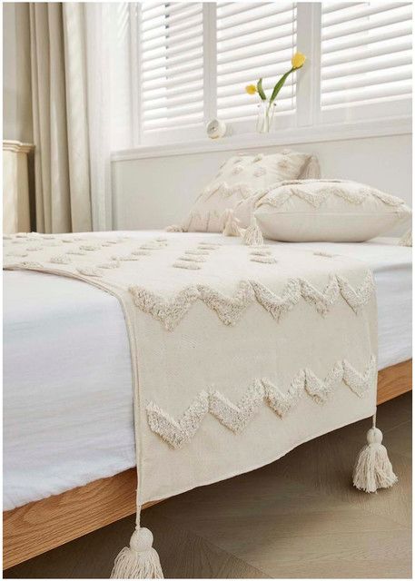 Set Piecera Boho 70 X 210 + 2 fundas de cojin mod10-1