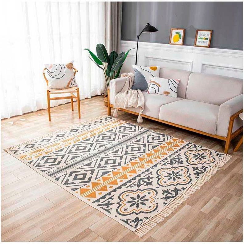 Alfombra bohemia de estilo etnico 180x200 cm-01-0
