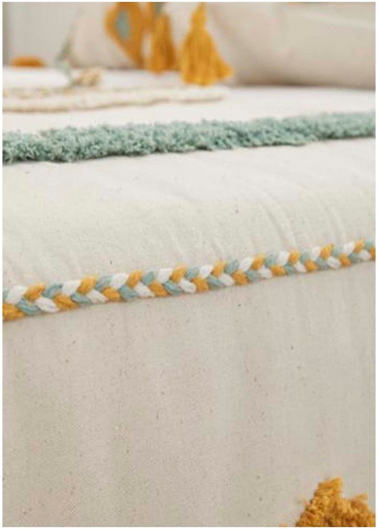 Set Piecera Boho 70 X 210 + 2 fundas de cojin mod09-2