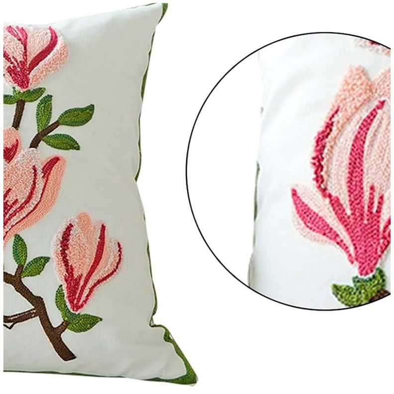 Funda De Cojín Bordado Floral mod6-2