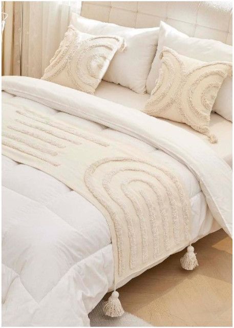 Set Piecera Boho 70 X 210 + 2 fundas de cojin mod04-2