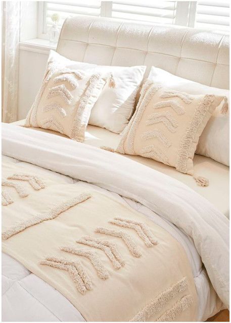 Set Piecera Boho 70 X 210 + 2 fundas de cojin mod01-2