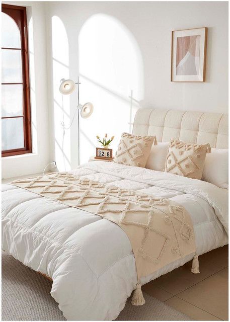 Set Piecera Boho 70 X 210 + 2 fundas de cojin mod08-0