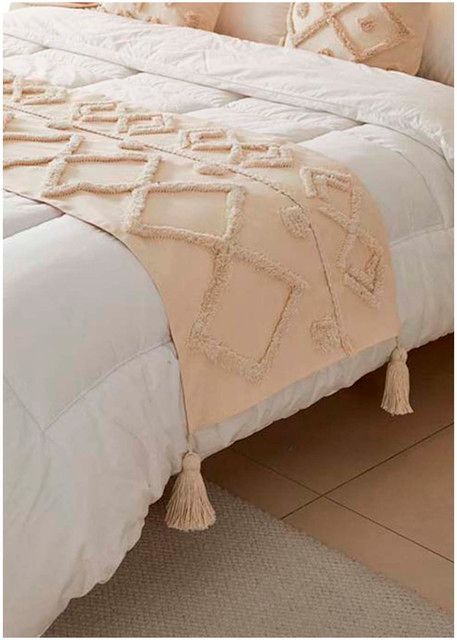 Set Piecera Boho 70 X 210 + 2 fundas de cojin mod08-1