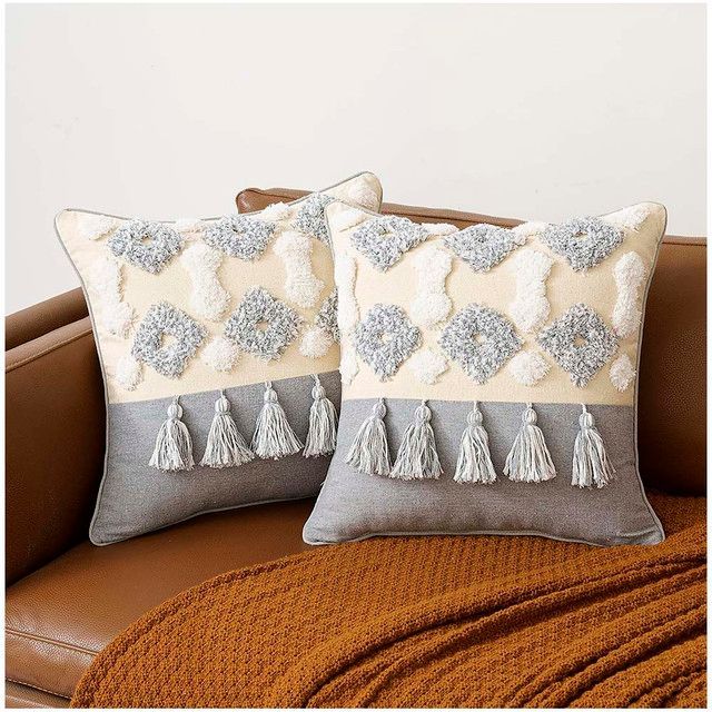 Pack de Fundas de cojin decorativas Boho 45x45-14-0