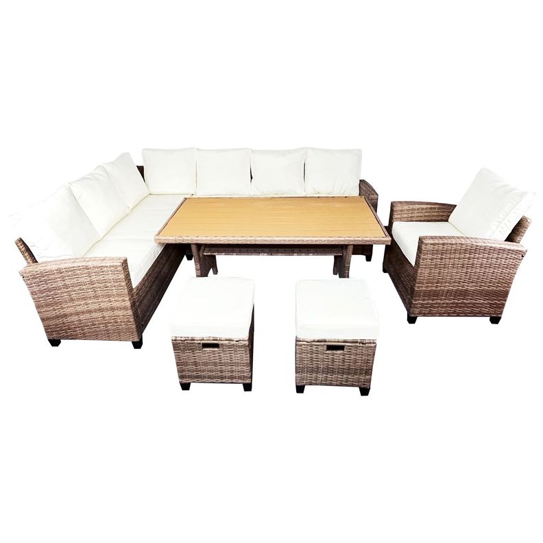 Juego Living Comedor Terraza Anastasia 10 Personas-0