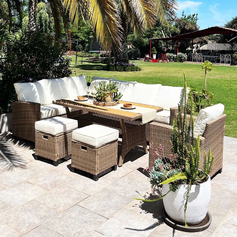 Juego Living Comedor Terraza Anastasia 10 Personas-6