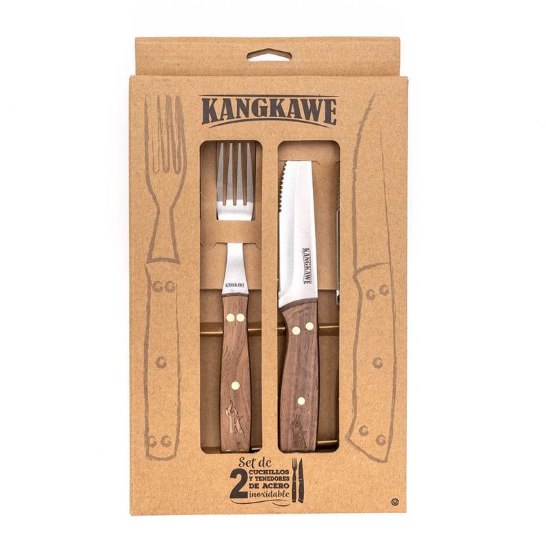 SET DE 2 CUCHILLOS DE 5" + 2 TENEDORES PARA ASADO-4