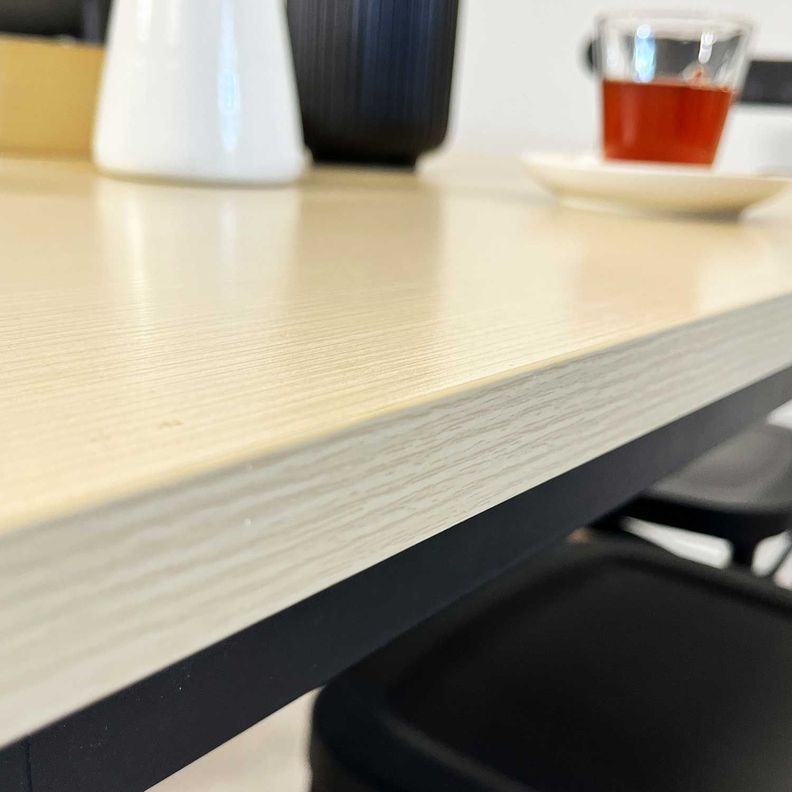 Juego de Comedor New York + 4 Sillas Crossback Retro negras-3