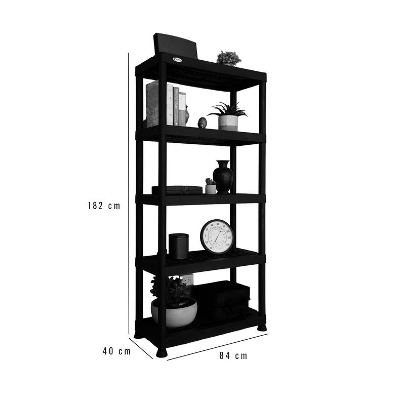Estante plastico X-TREME 5 repisas 84x40x182cm-5