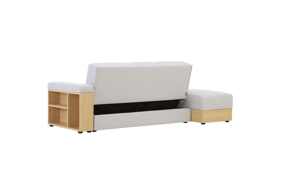 Sofá Cama Modular Alaska Beige 3 cuerpos-4