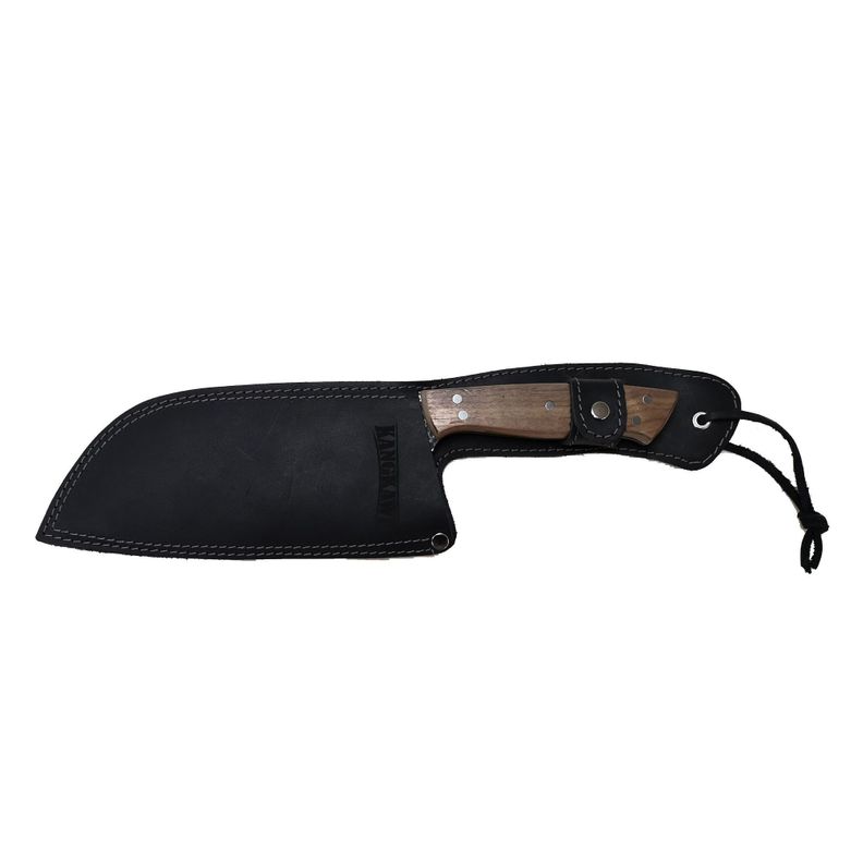 MACHETE 8" PANGUIPULLI BLACK CON FUNDA DE CUERO NEGRA-0