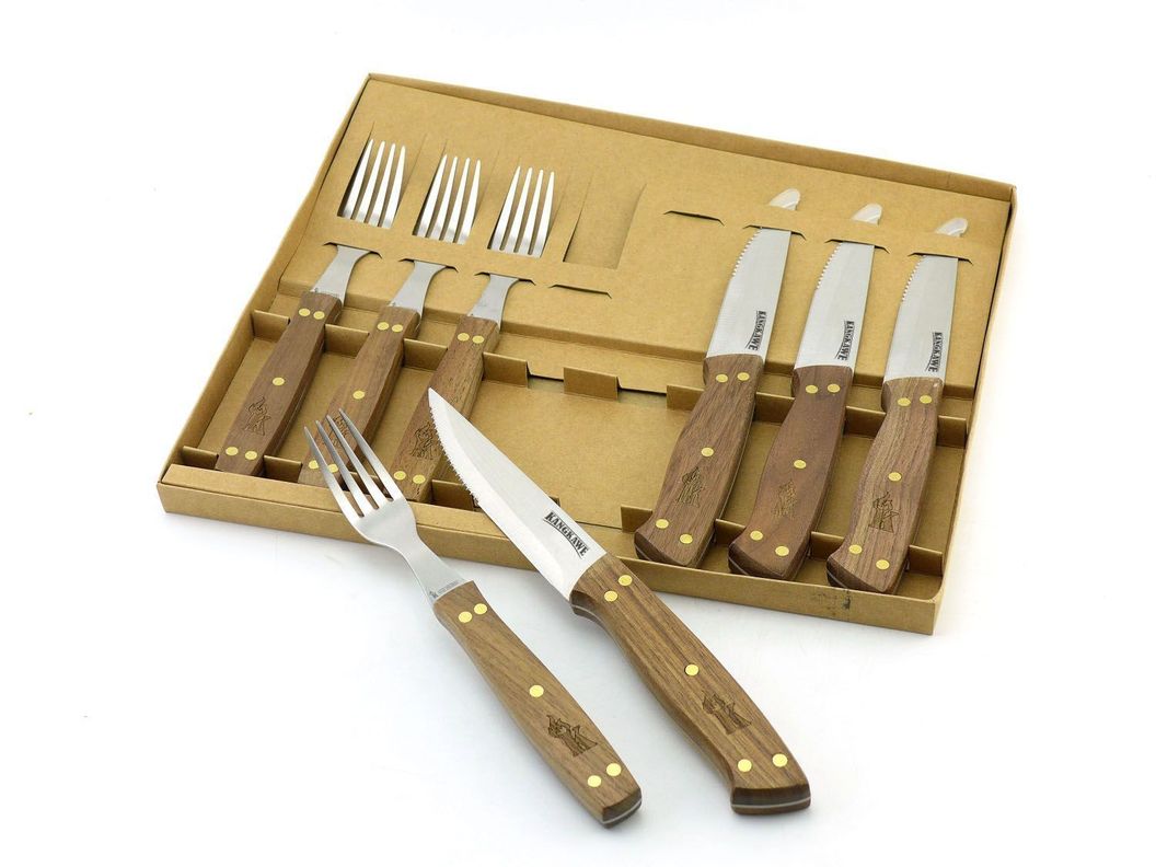 SET DE 4 CUCHILLOS DE 5" Y 4 TENEDORES PARA ASADO-4