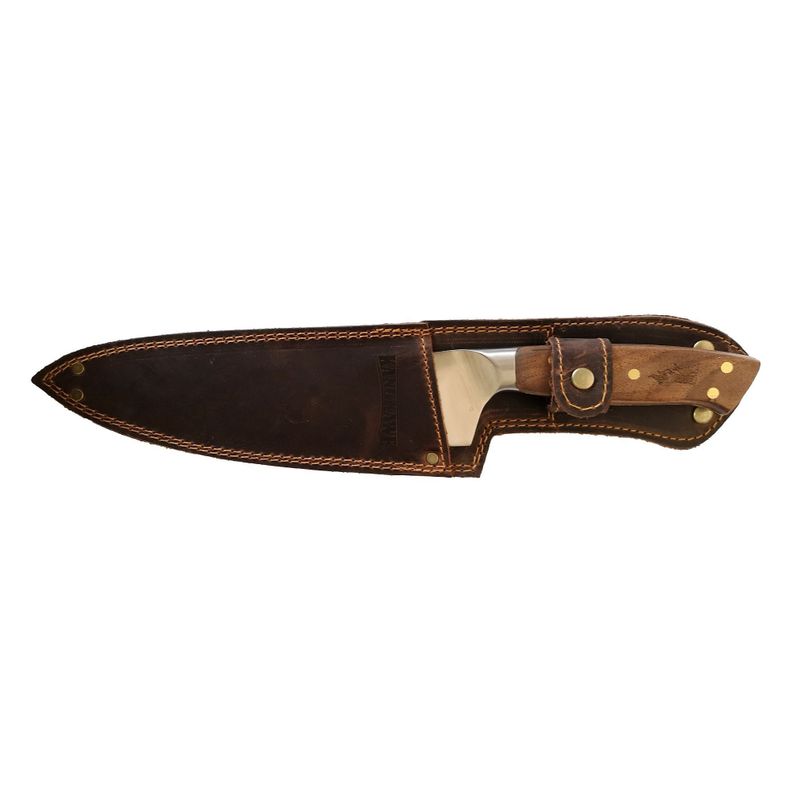 CUCHILLO 8" PARRILLERO CATEMU CON FUNDA DE CUERO CAFÉ-0