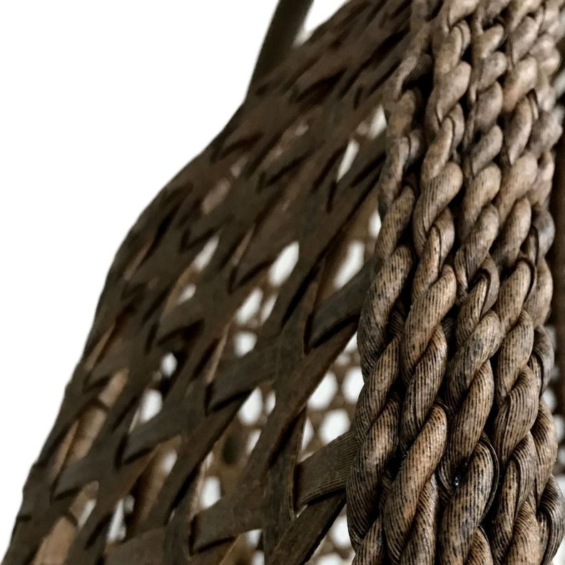Silla Colgante Hawái XL Chocolate Cojín Marfil-1