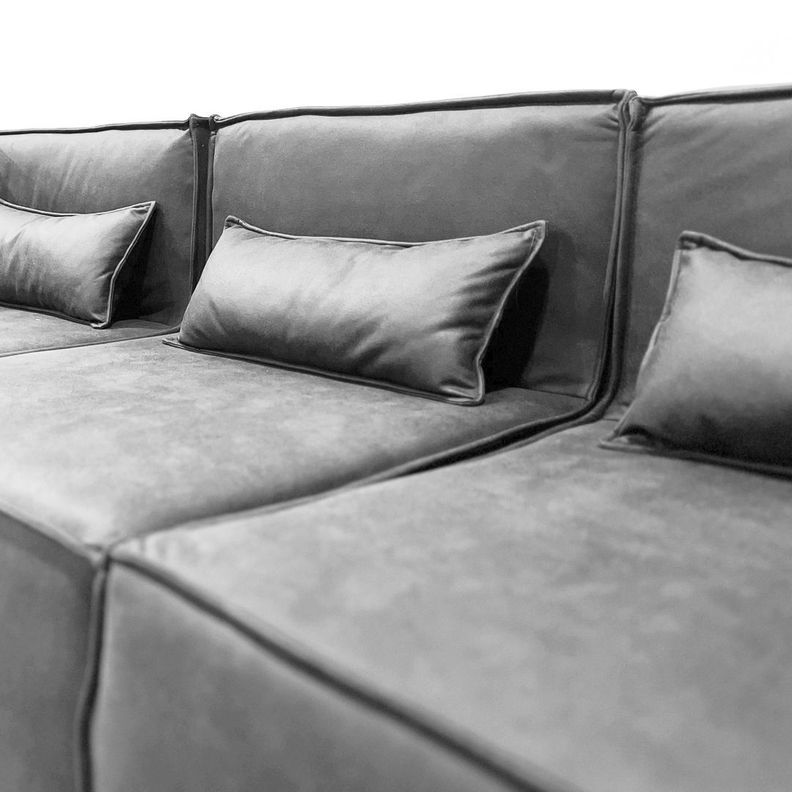 Sofá Modular Sídney Gris 5 Cuerpos-6