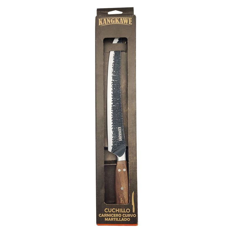 Cuchillo 10" Carnicero Curvo Martillado-4