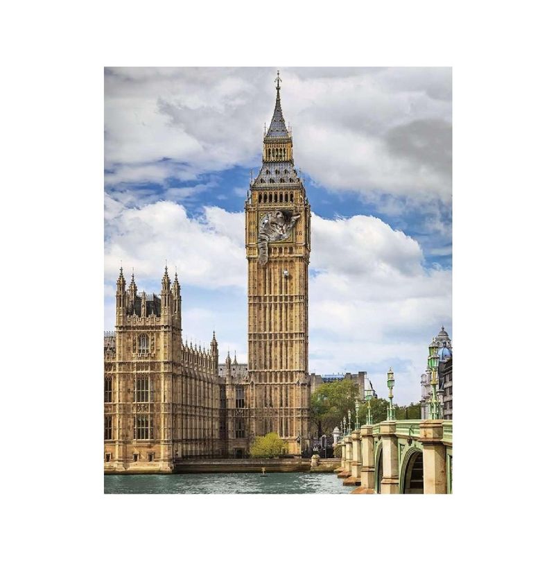 Puzzle Gato en el Big Ben - 1500 piezas-1