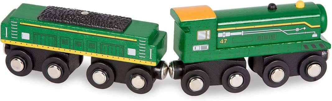 Trenes y vagones de madera-1