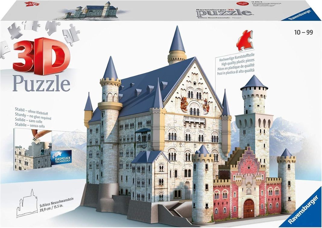 Puzzle 3D El castillo de Neuschwanstein-0