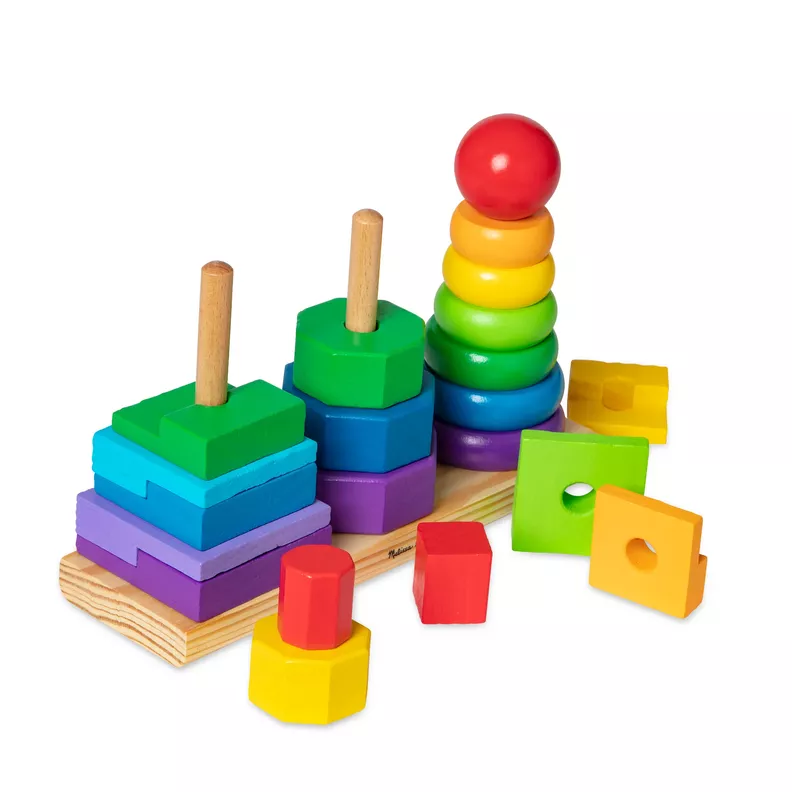 Set figuras de madera para apilar - 25 piezas-0