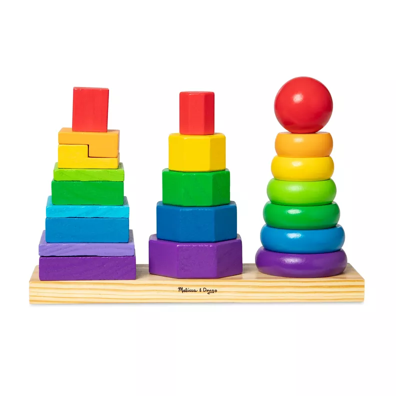 Set figuras de madera para apilar - 25 piezas-1