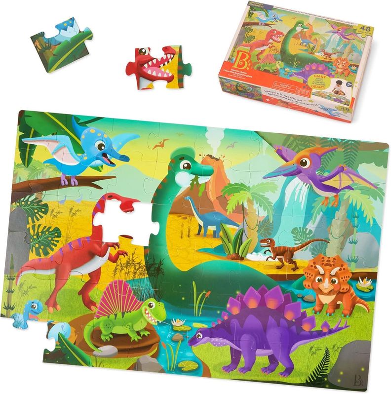 Puzzle de suelo - Dinosaurio-0