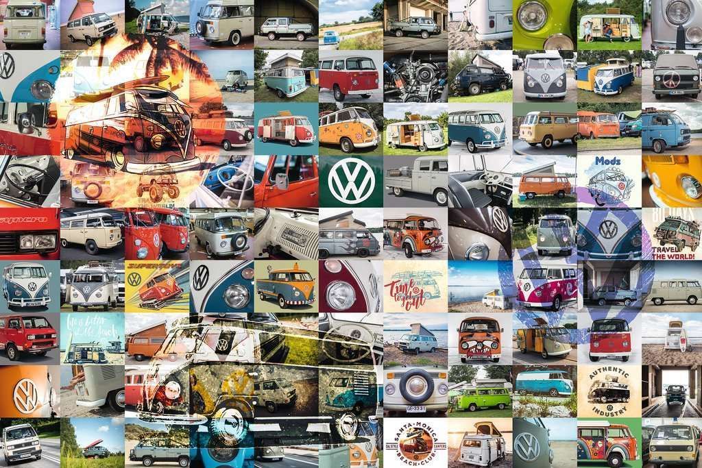 Puzzle 99 Volkswagen Van - 3000 piezas-1