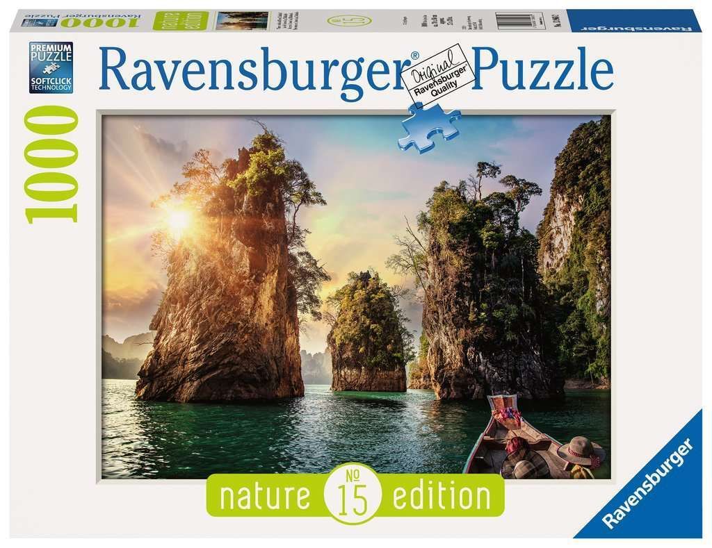 Puzzle Tres rocas en Cheow, Tailandia - 1000 piezas-0