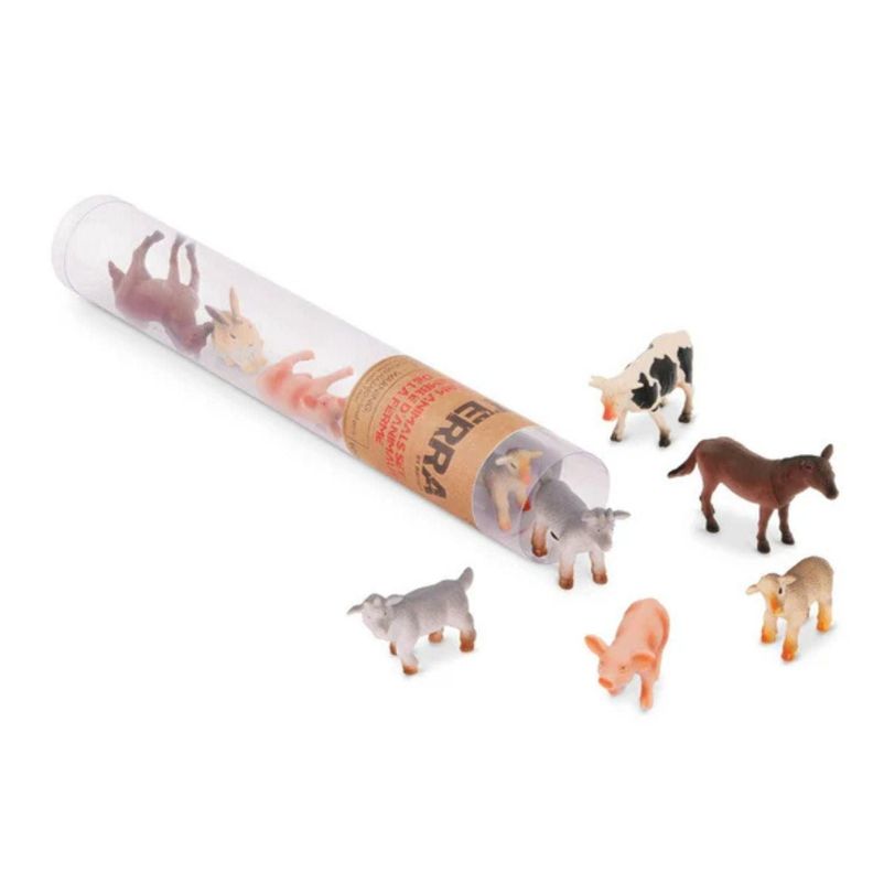 Set Animales De La Granja - 10 piezas Rojo 35
