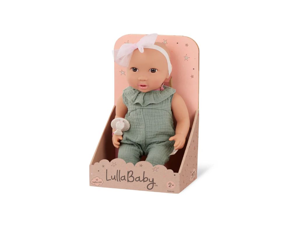 Muñeca con jumper verde y cintillo-1