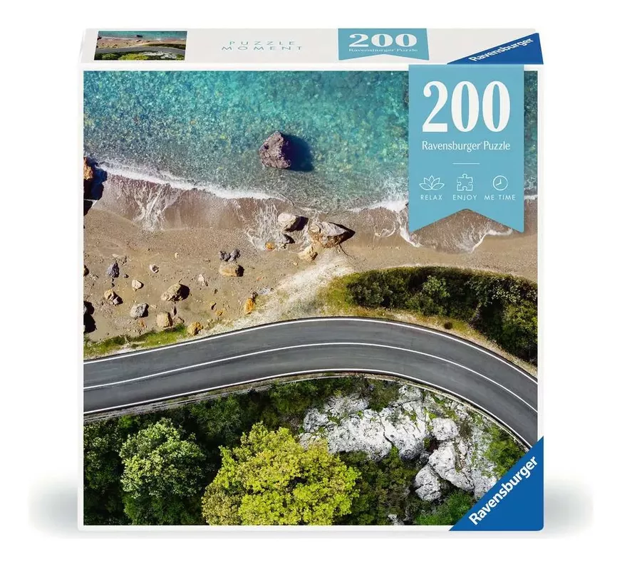 Puzzle Carretera de playa - 200 piezas-0