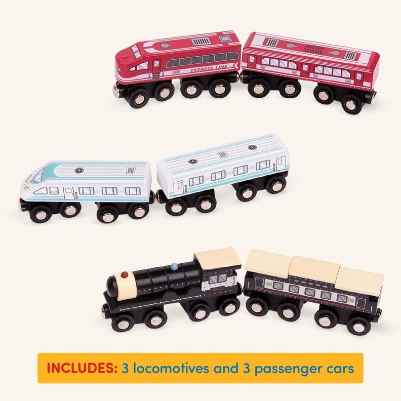 Tren de pasajeros de madera-1