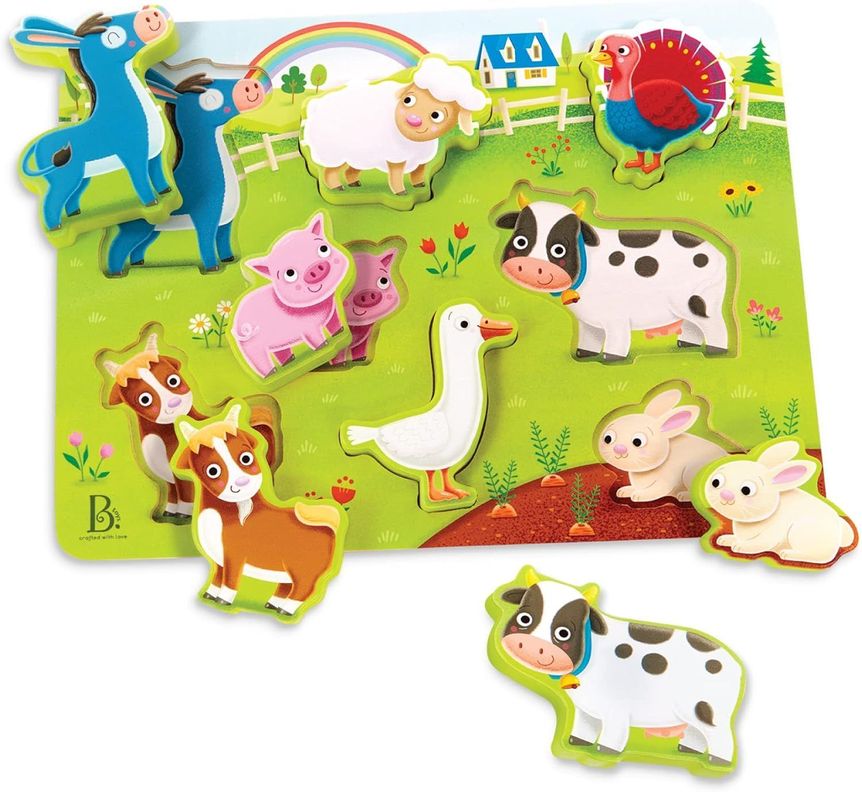 Puzzle de madera - granja-0