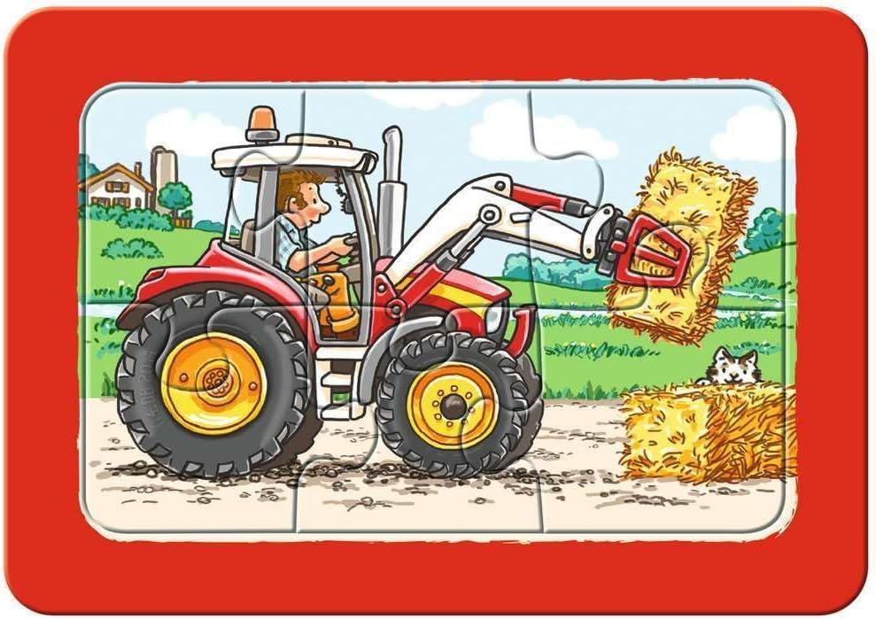 Mi primer puzzle - Excavadora, tractor y camión-1