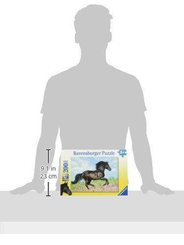 Puzzle XXL Caballo negro - 200 piezas-2