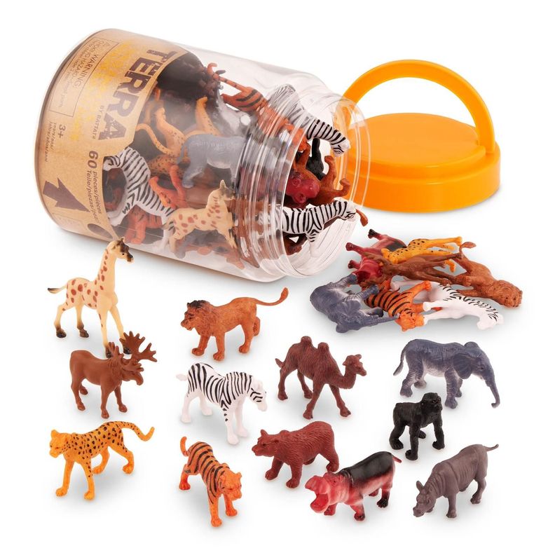 Set Animales Salvajes - 60 piezas Naranjo 17
