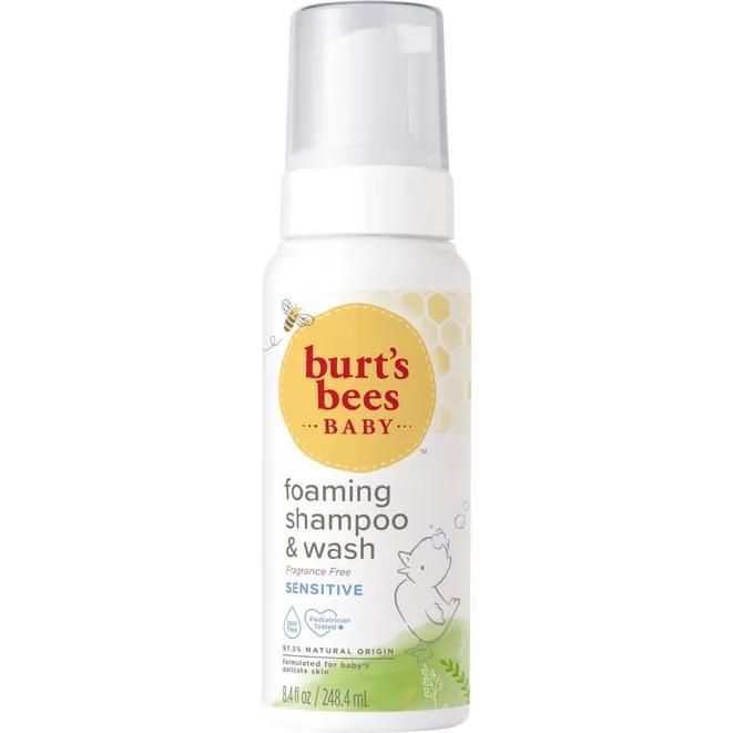 Baby Bee Shampoo Y Gel Espumoso Sensible Burts Bees-0