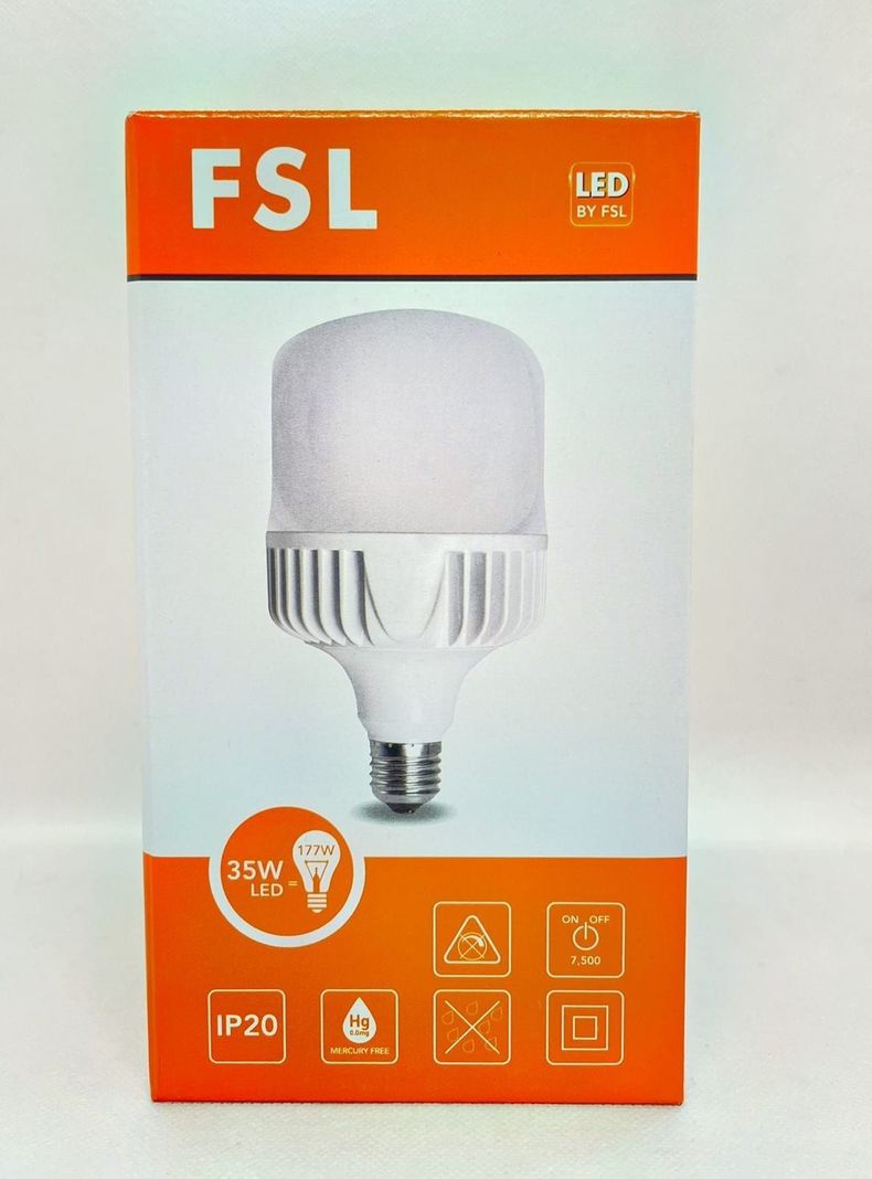 AMPOLLETA LED ALTA POTENCIA 35W 6500K FSL X2 UNIDADES-1