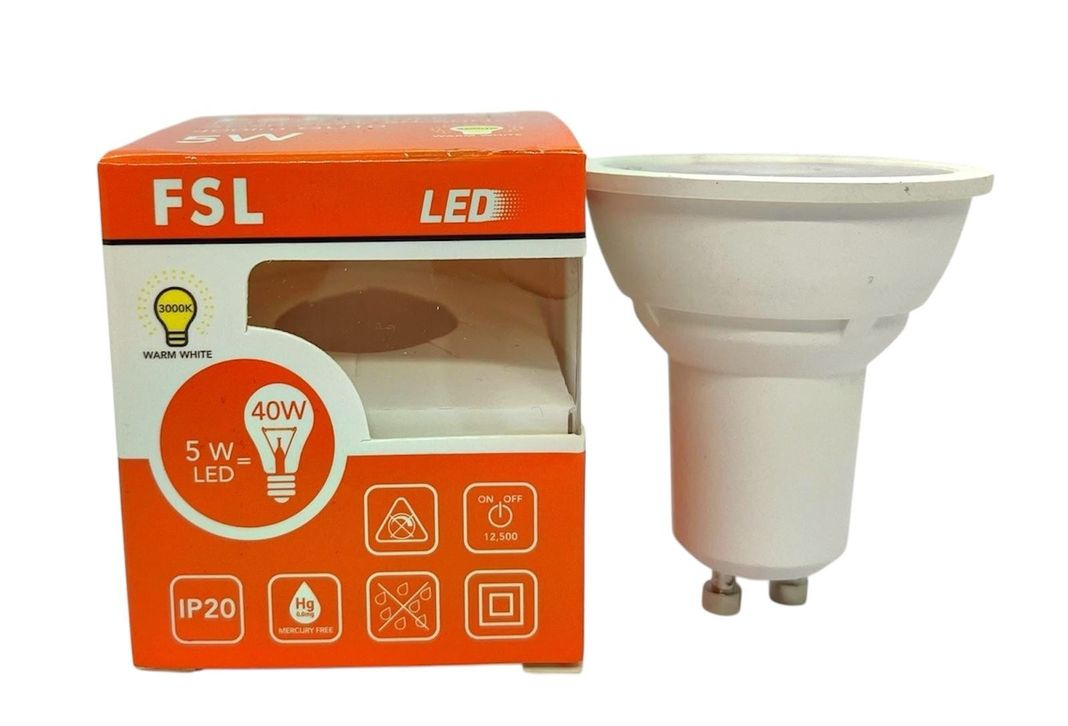 AMPOLLETA LED GU10 5W LUZ CALIDA FSL-0