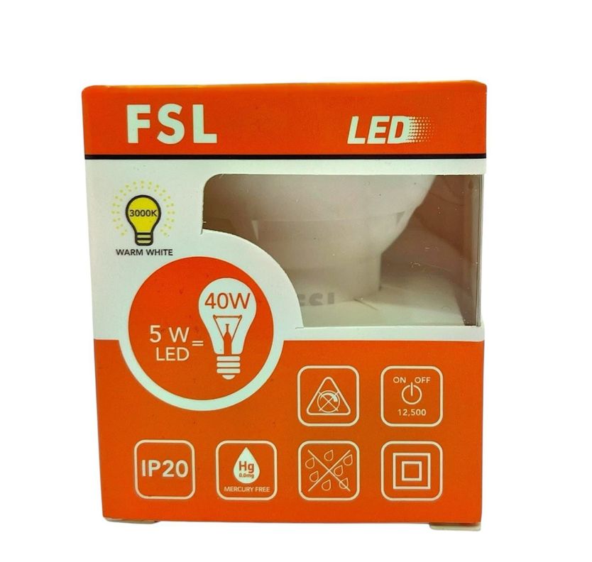 AMPOLLETA LED GU10 5W LUZ CALIDA FSL-2