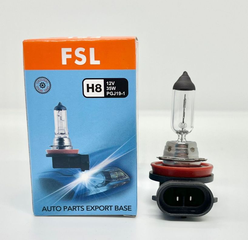 AMPOLLETA H8 HALOGENA PARA AUTOS FSL X 3 UNIDADES-1