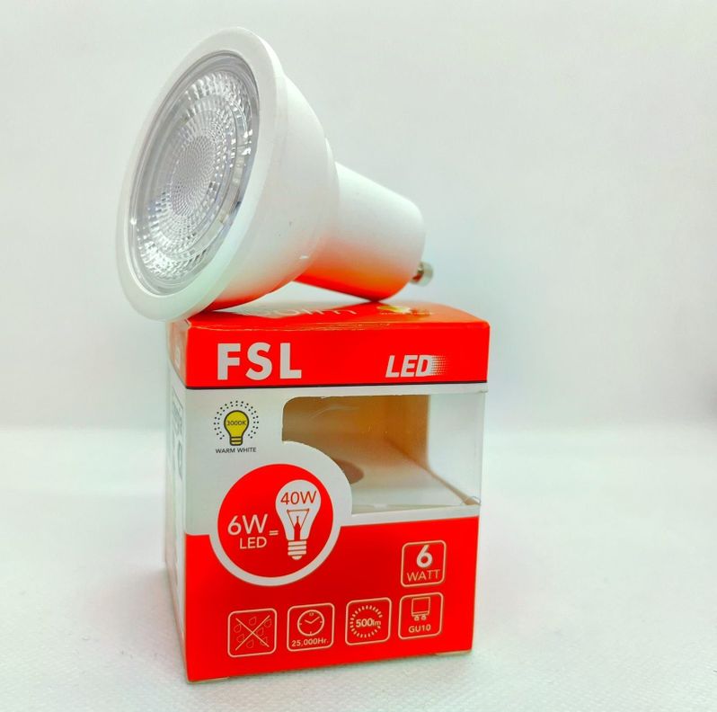 AMPOLLETA LED GU10 6W LUZ CALIDA FSL-1