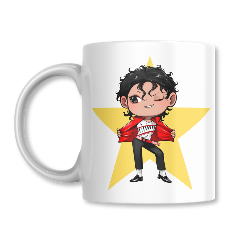 Taza Beat It Michael Jackson Thriller Tazon 325ml Blanco